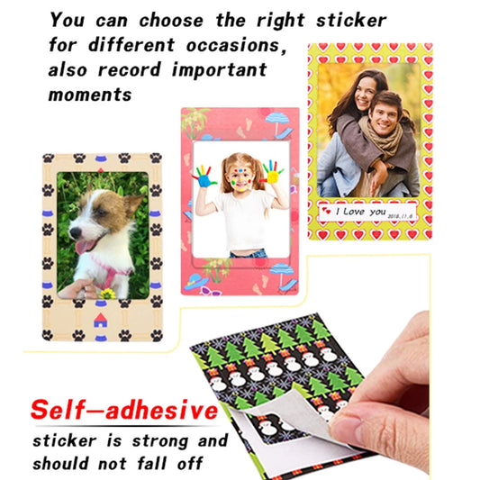 120 Pcs Diy Photo Film Adesivos Para Fujifilm Instax Mini Film