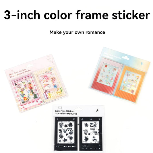 3 Inch DIY Color Frame Stickers Photo Decoration For Fujifilm Instax Mini Film