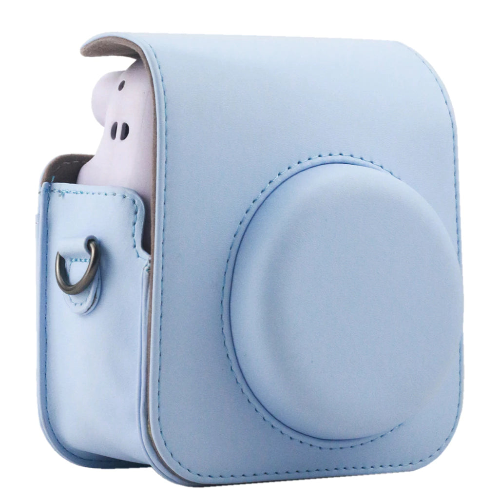 PU Leather Case with Shoulder Strap For Fujifilm Instax Mini 12 Camera