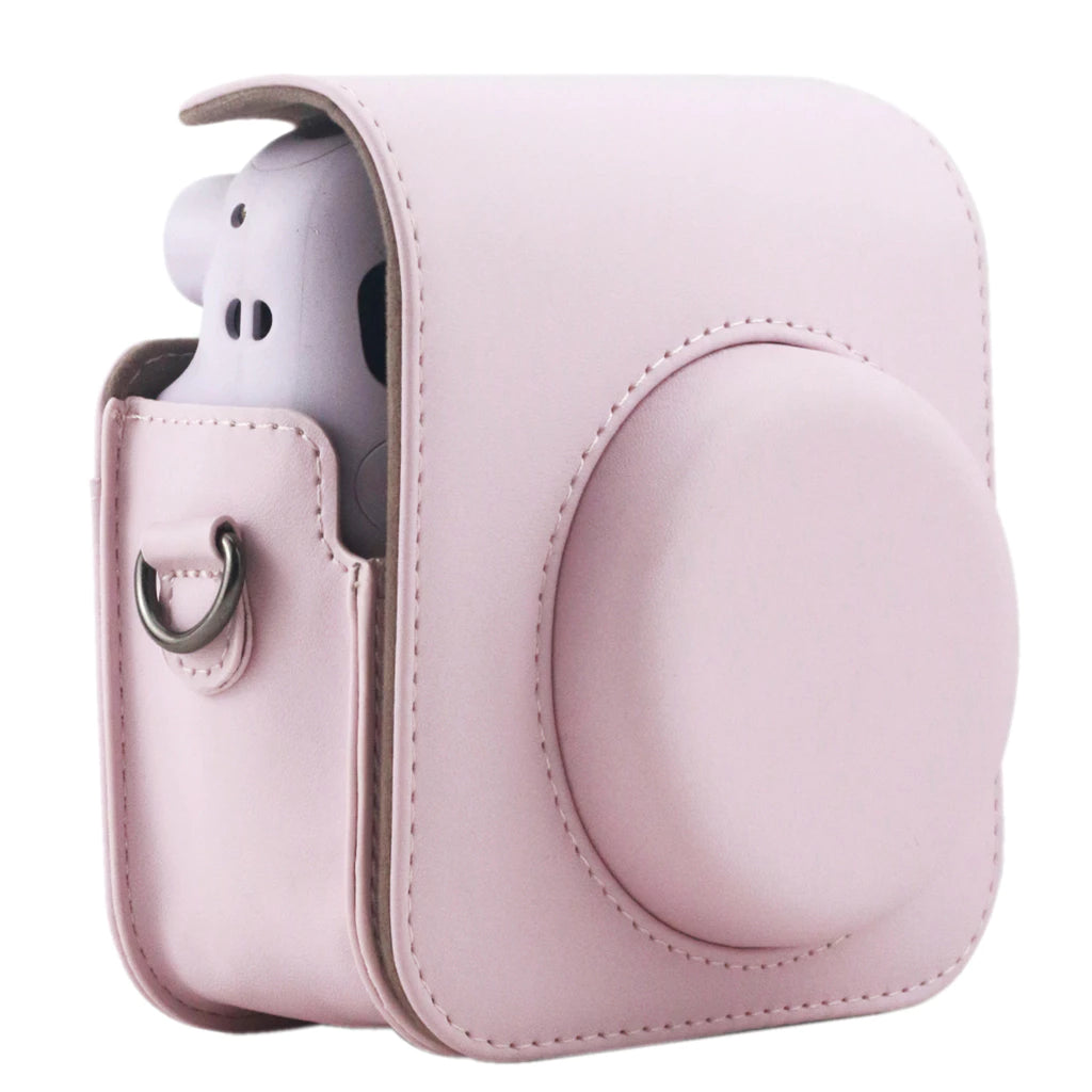 PU Leather Case with Shoulder Strap For Fujifilm Instax Mini 12 Camera