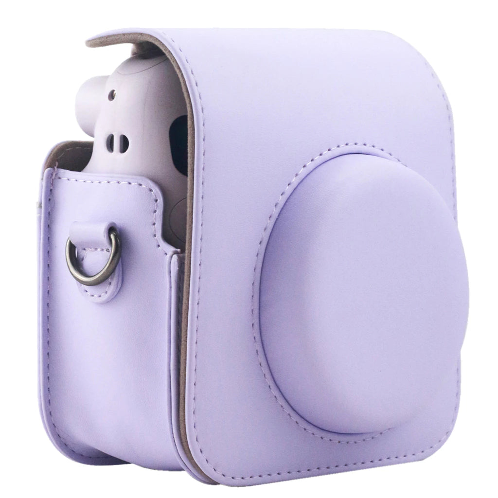 PU Leather Case with Shoulder Strap For Fujifilm Instax Mini 12 Camera
