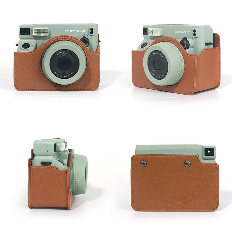 PU Leather Soft Protective Case Bag for Fujifilm Instax Wide 400