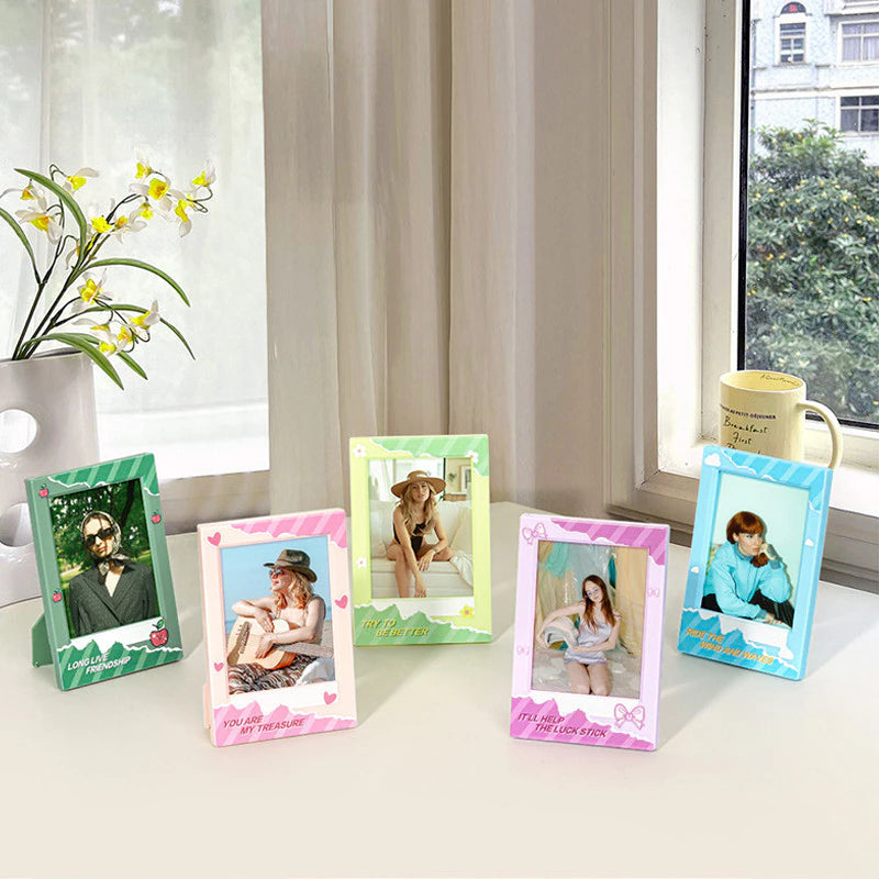 Colorful 3-Inch Photo Desktop Vertical Stand for Fujifilm Instax Film